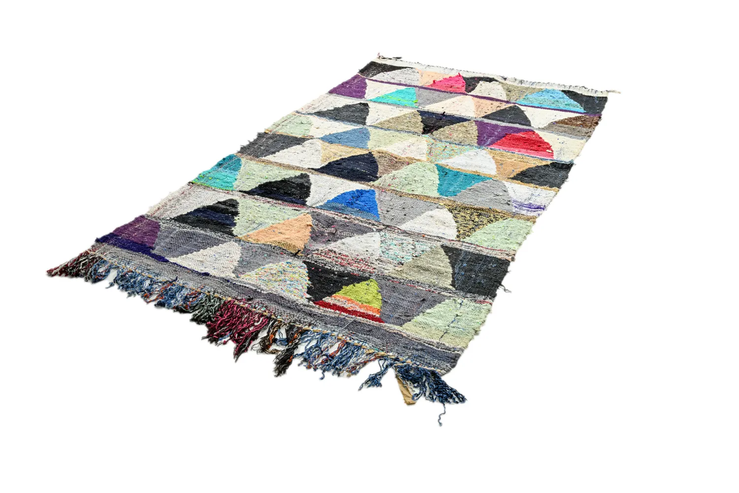 Marokkaanse Berber tapijt Boucherouite 125 x 230 cm