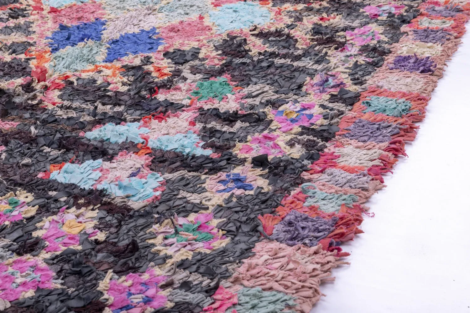 Marokkaanse Berber tapijt Boucherouite 210 x 125 cm