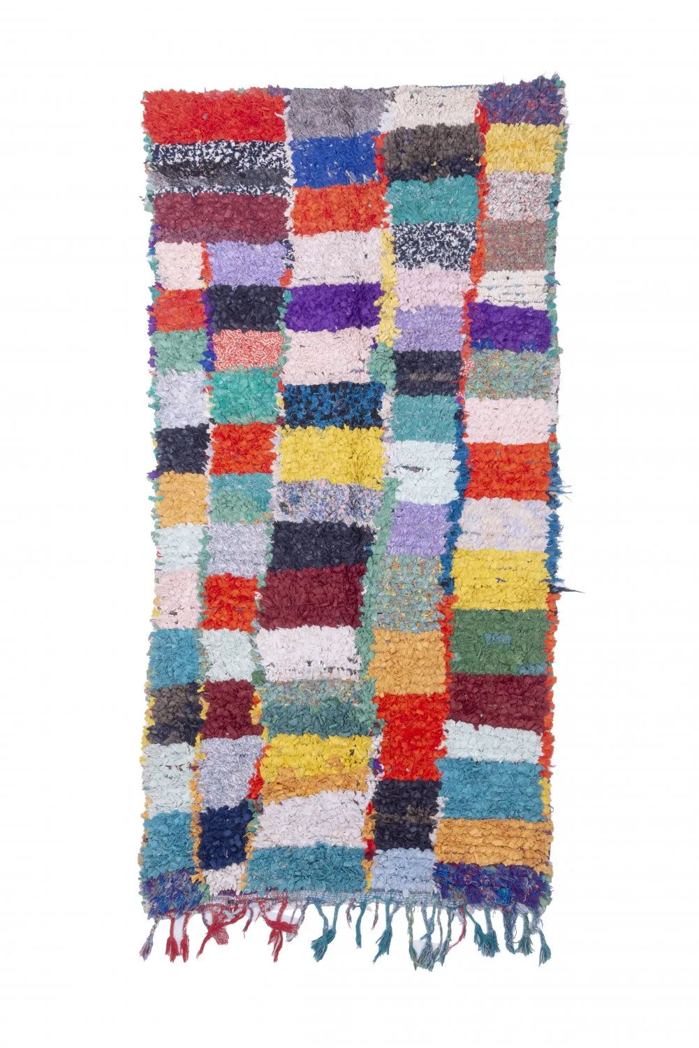 Marokkaanse Berber tapijt Boucherouite 250 x 120 cm