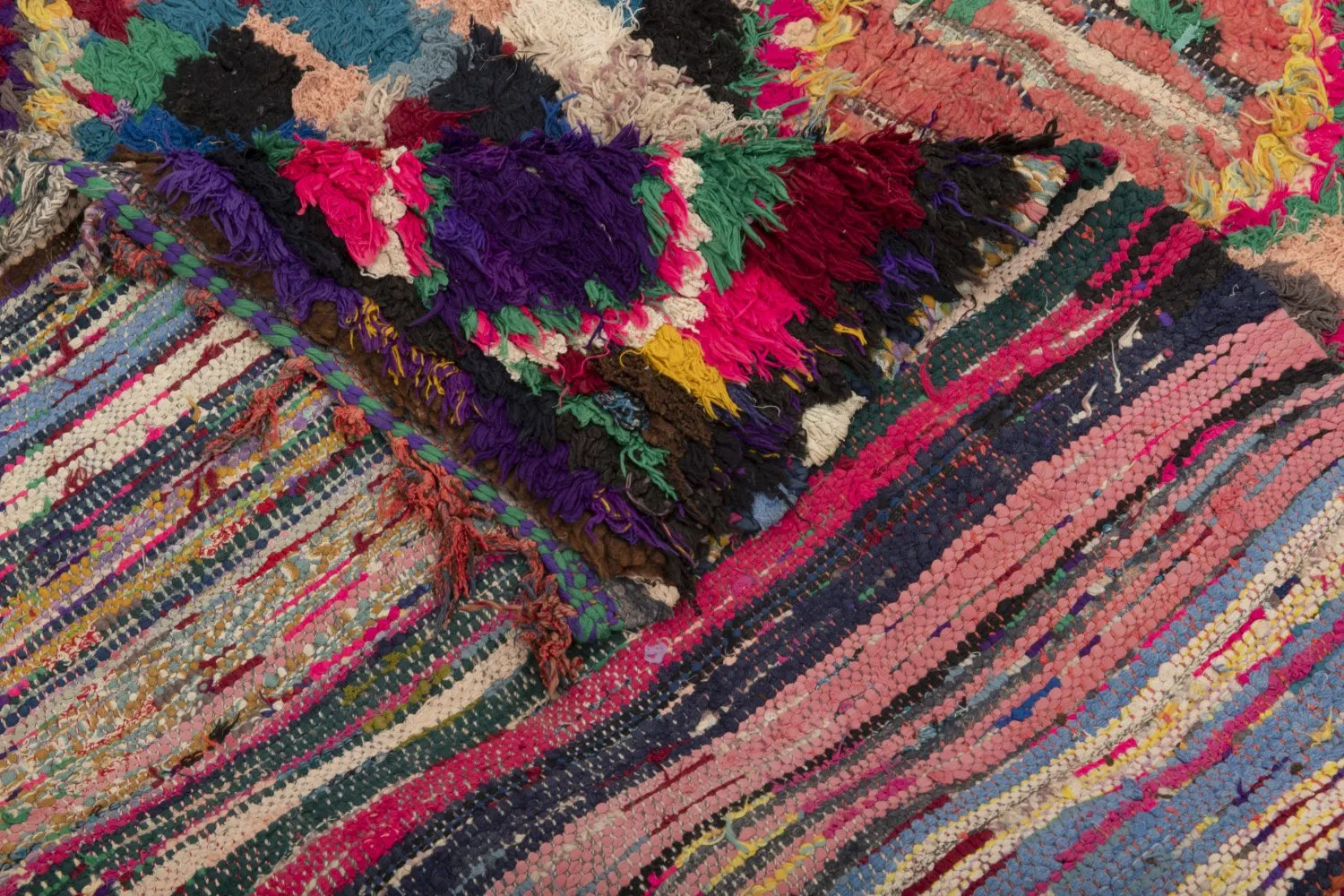 Marokkaanse Berber tapijt Boucherouite 290 x 145 cm