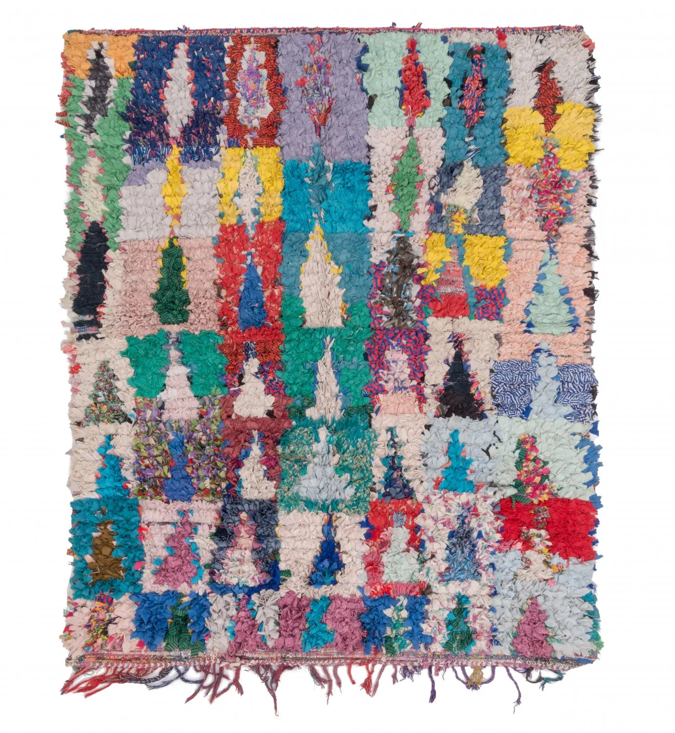 Marokkaanse Berber tapijt Boucherouite 200 x 160 cm