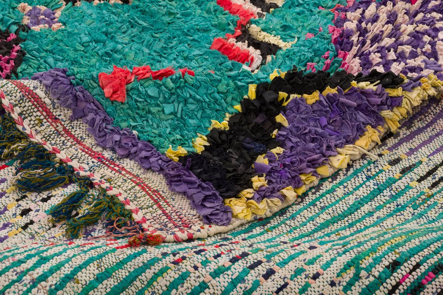 Marokkaanse Berber tapijt Boucherouite 155 x 335 cm