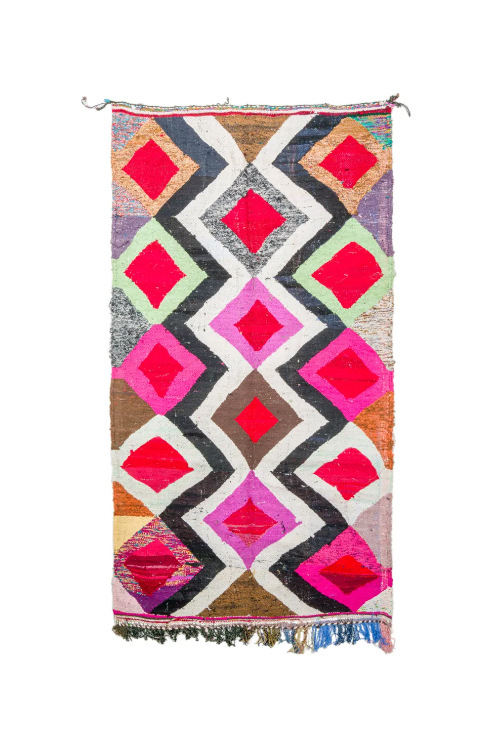 Marokkaanse Berber tapijt Boucherouite 145 x 260 cm