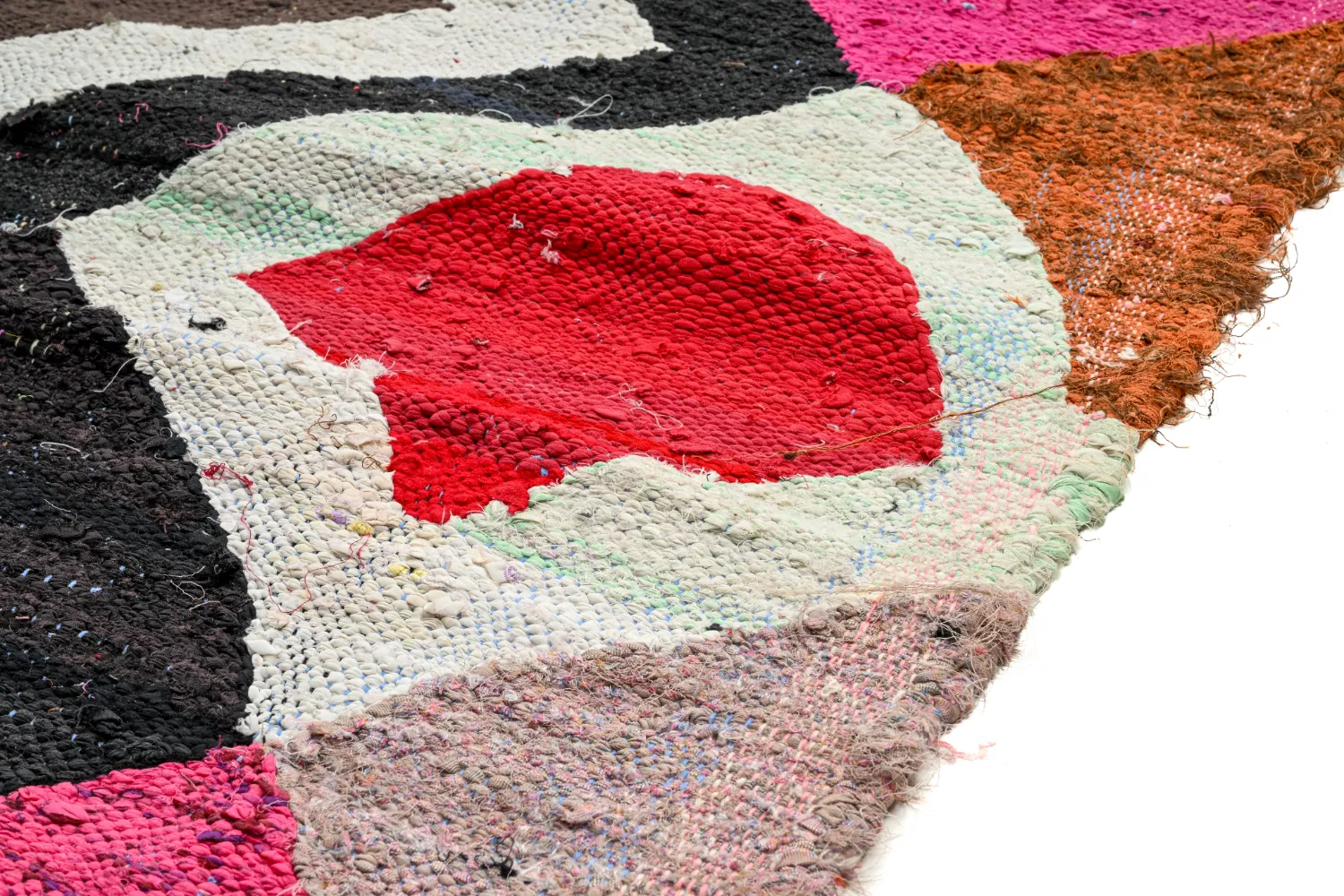 Marokkaanse Berber tapijt Boucherouite 145 x 260 cm