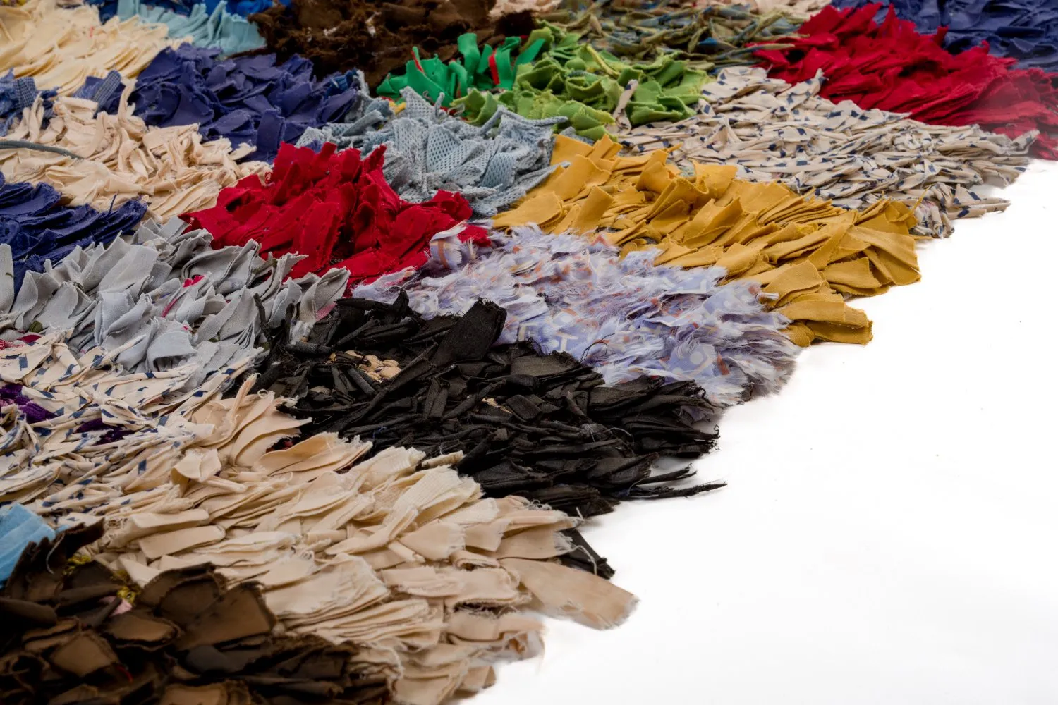 Marokkaanse Berber tapijt Boucherouite 380 x 105 cm