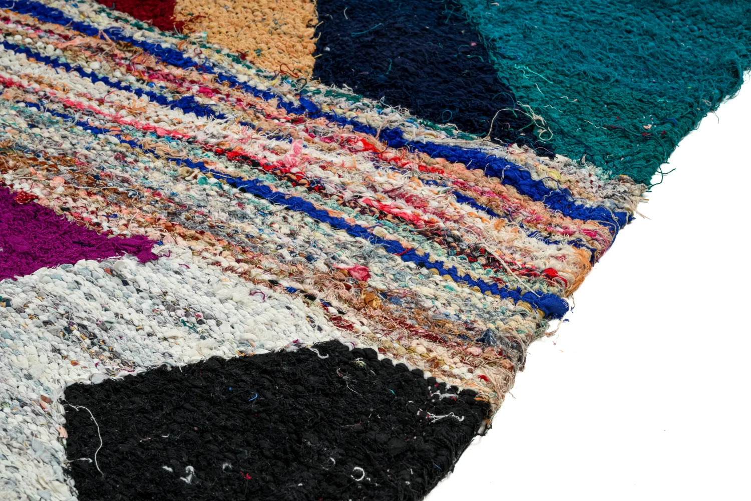 Marokkaanse Berber tapijt Boucherouite 115 x 205 cm