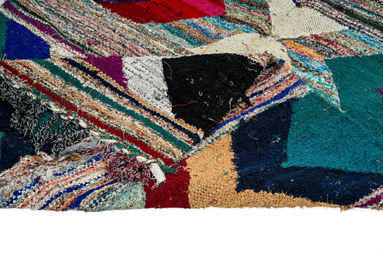 Marokkaanse Berber tapijt Boucherouite 115 x 205 cm