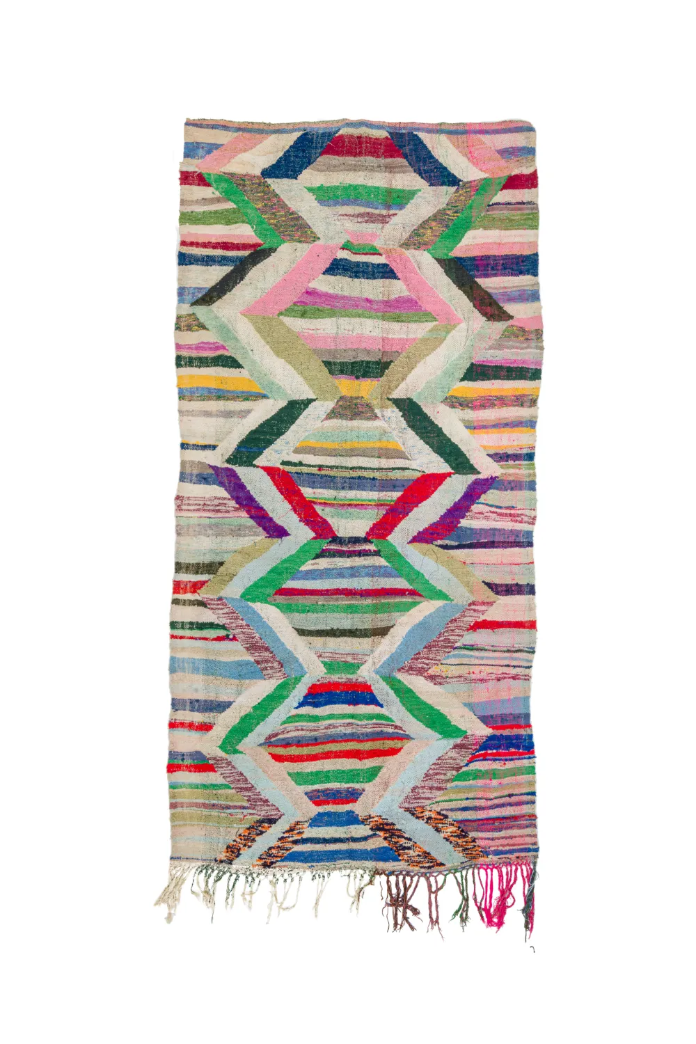 Marokkaanse Berber tapijt Boucherouite 145 x 295 cm