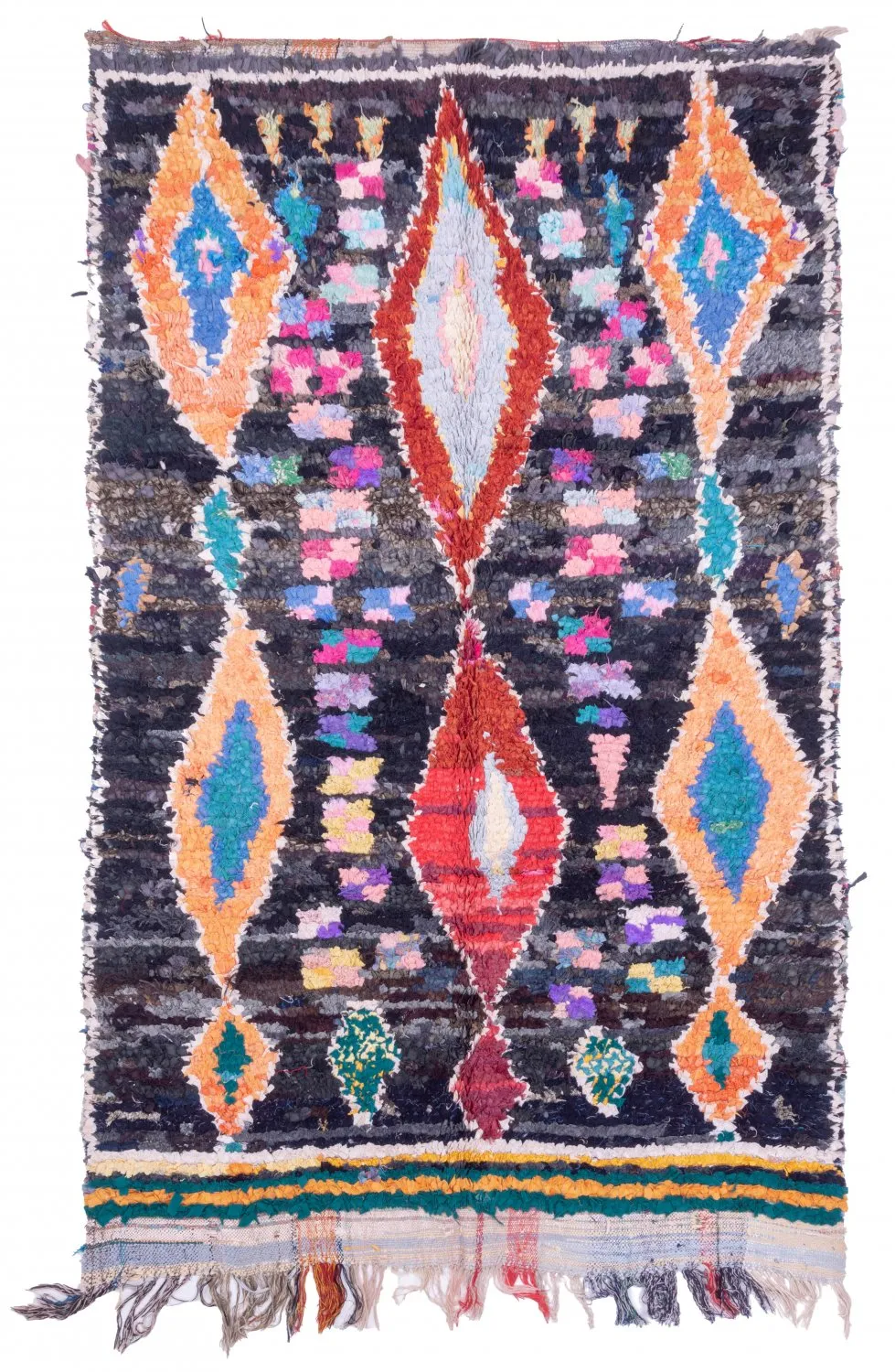 Marokkaanse Berber tapijt Boucherouite 235 x 150 cm