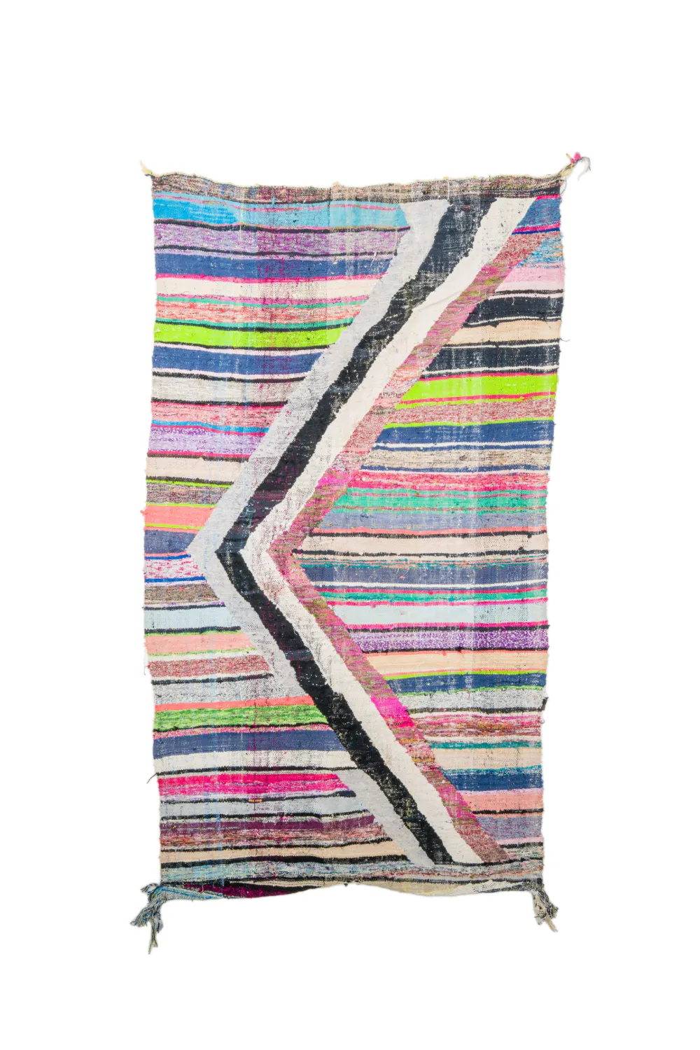 Marokkaanse Berber tapijt Boucherouite 135 x 240 cm