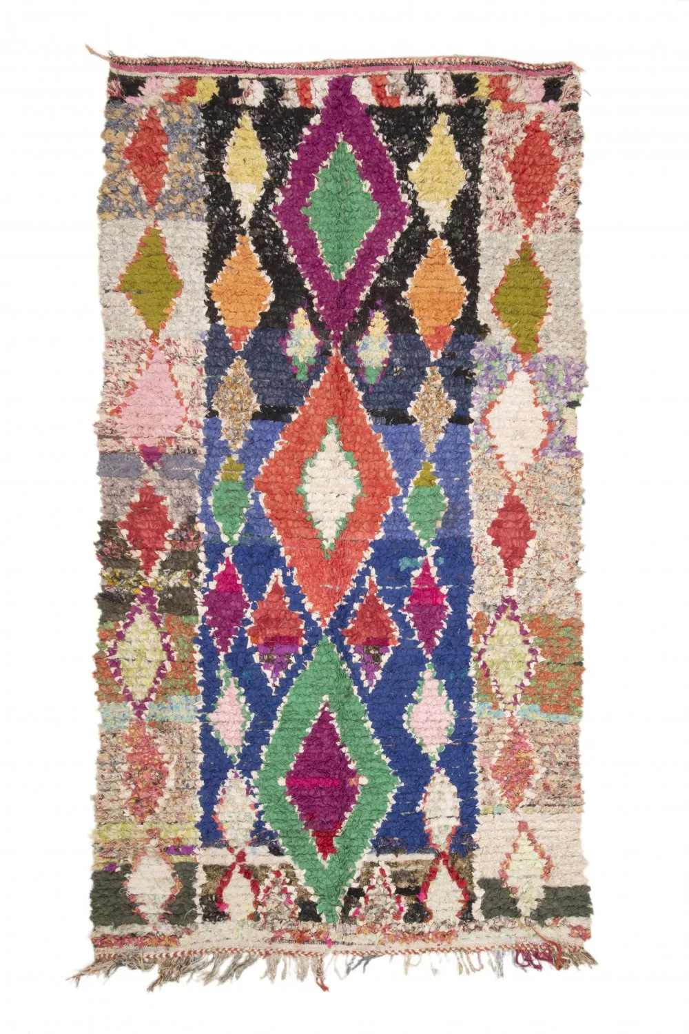 Marokkaanse Berber tapijt Boucherouite 295 x 150 cm