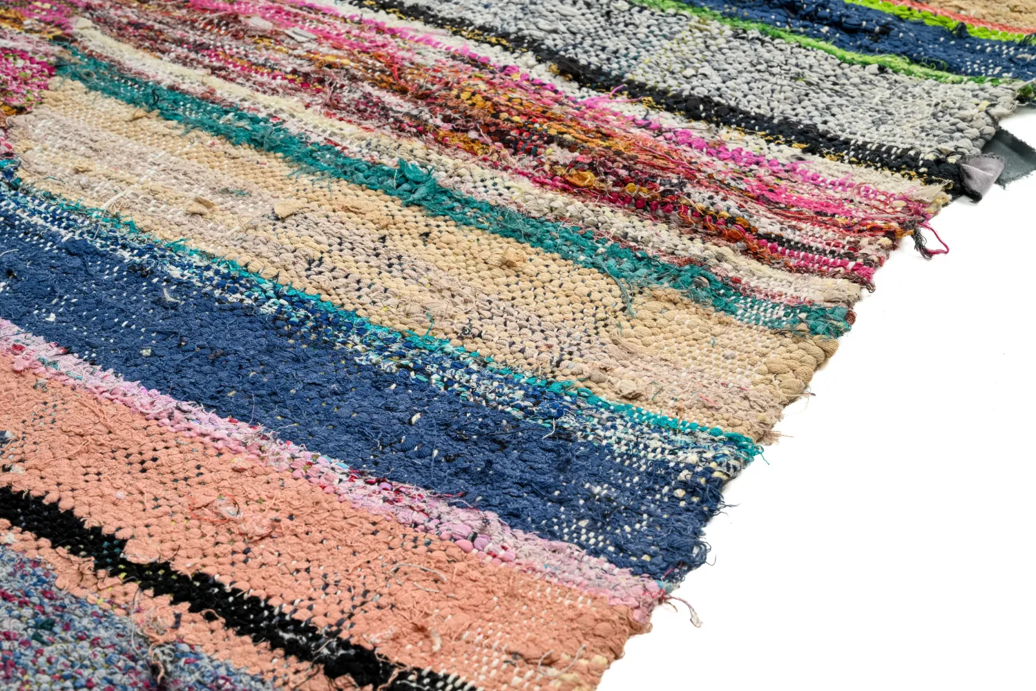 Marokkaanse Berber tapijt Boucherouite 135 x 240 cm