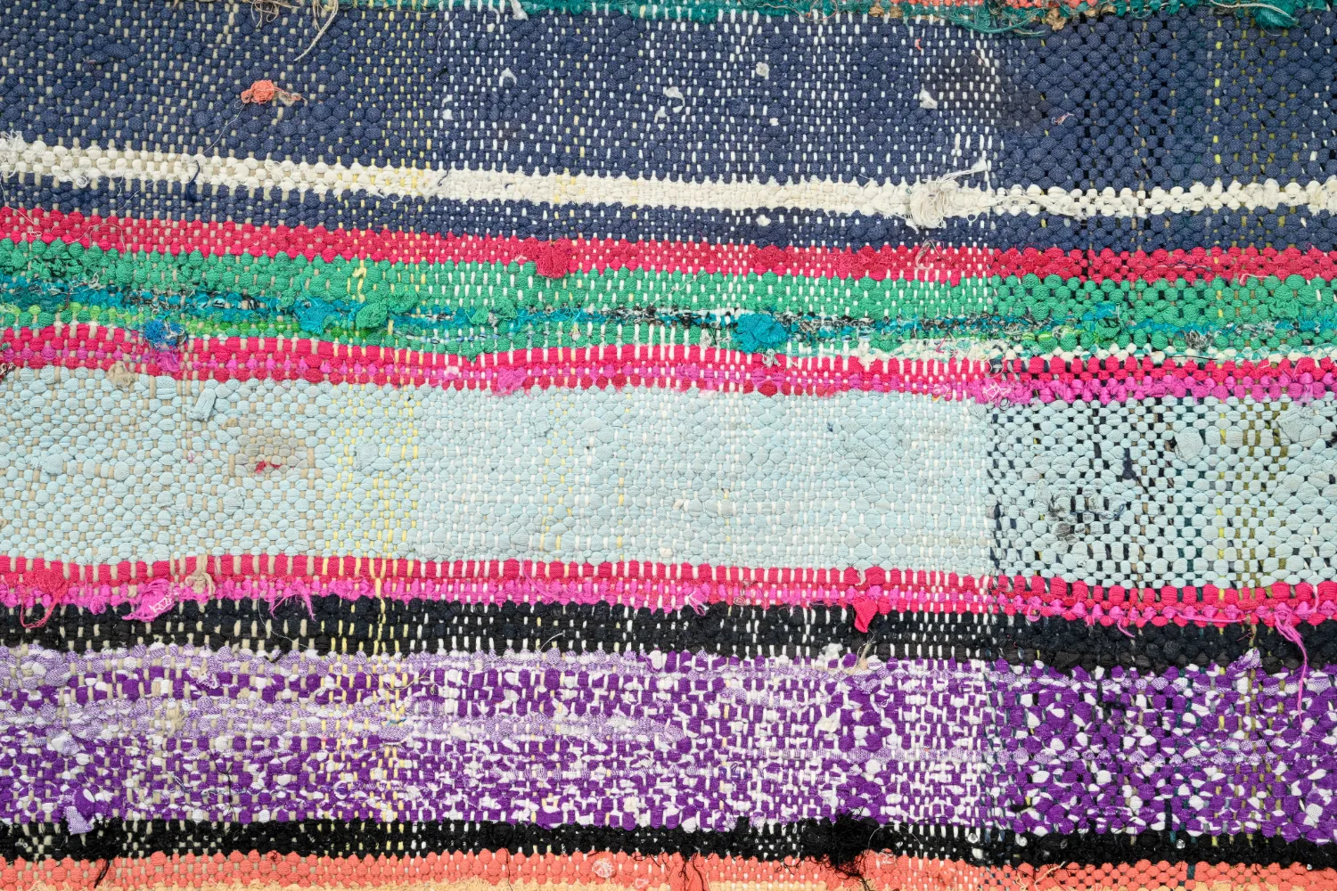 Marokkaanse Berber tapijt Boucherouite 135 x 240 cm