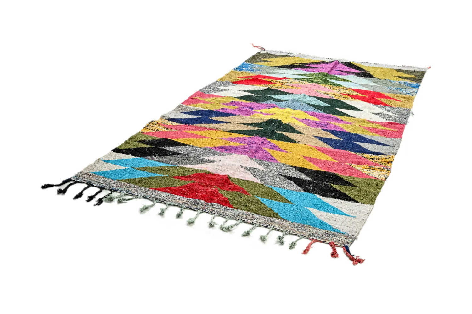 Marokkaanse Berber tapijt Boucherouite 155 x 255 cm