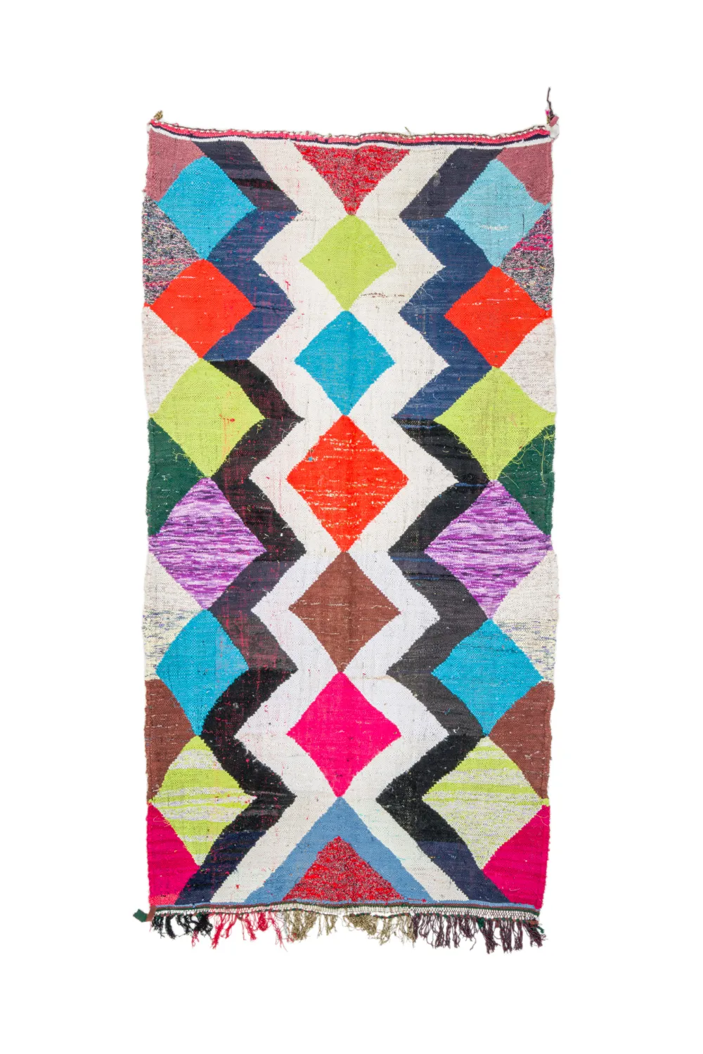 Marokkaanse Berber tapijt Boucherouite 155 x 290 cm