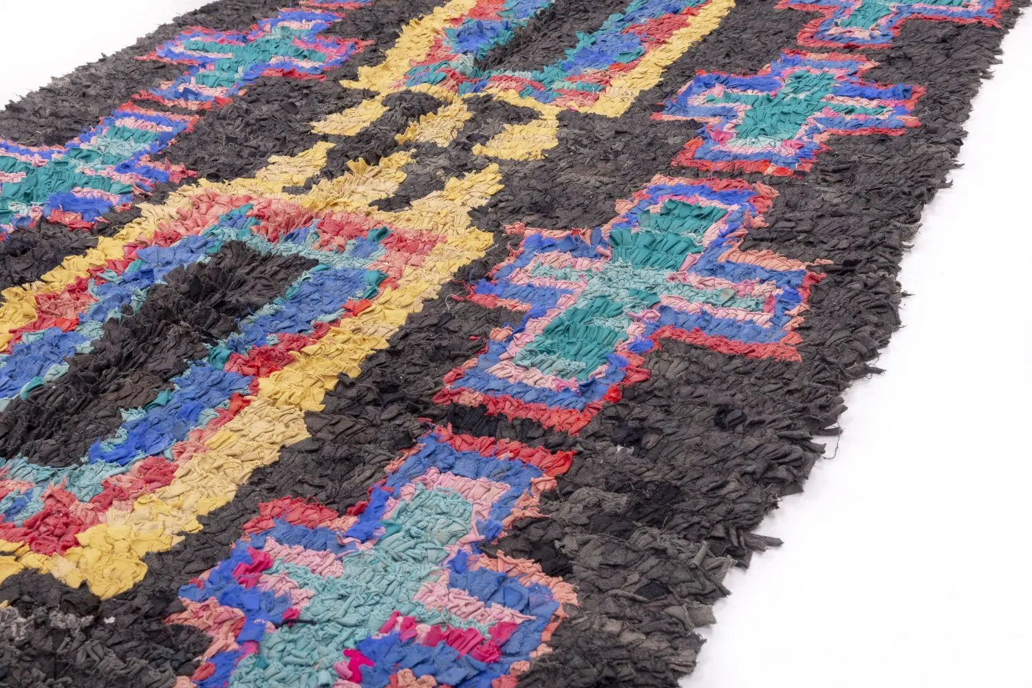 Marokkaanse Berber tapijt Boucherouite 310 x 115 cm