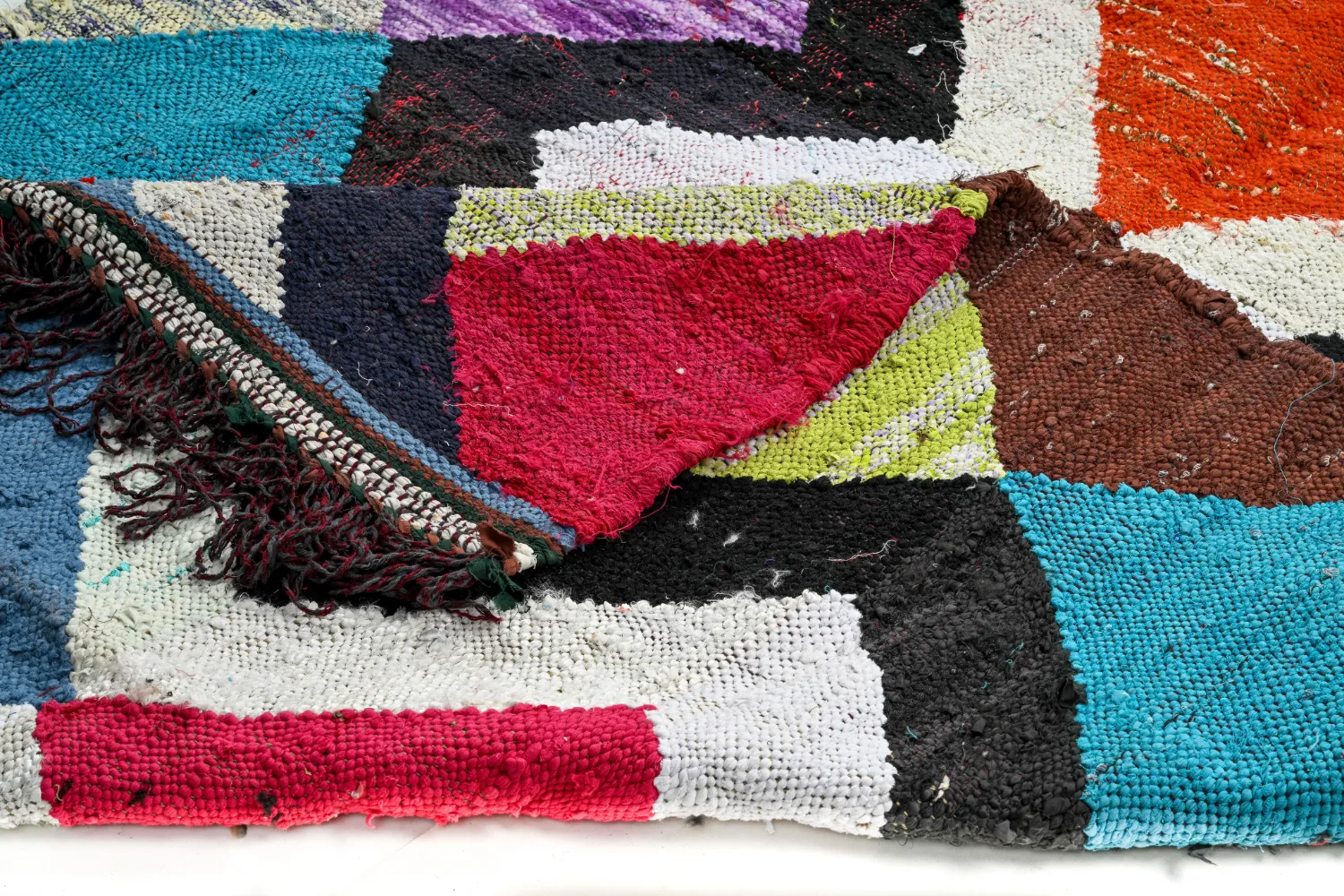 Marokkaanse Berber tapijt Boucherouite 155 x 290 cm