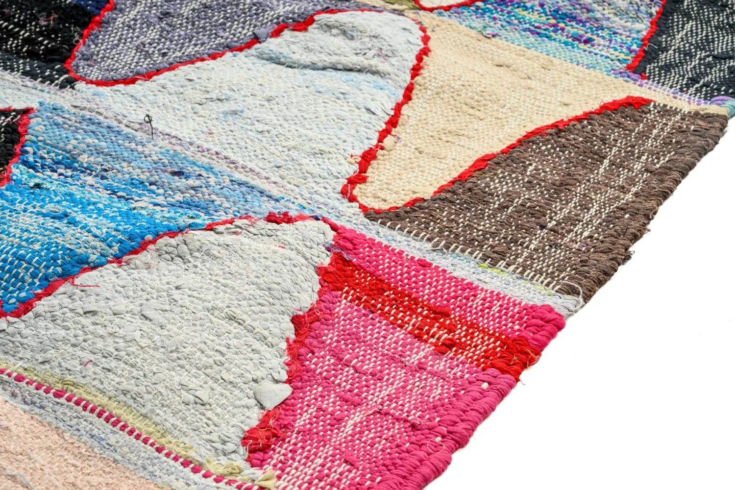 Marokkaanse Berber tapijt Boucherouite 135 x 275 cm