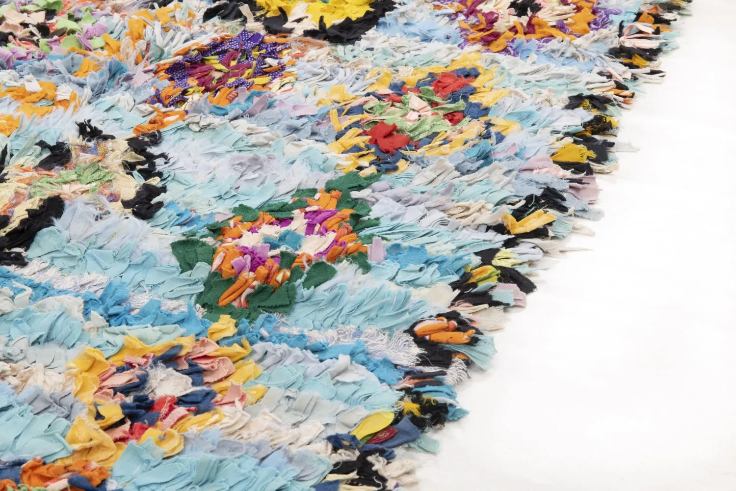 Marokkaanse Berber tapijt Boucherouite 290 x 95 cm