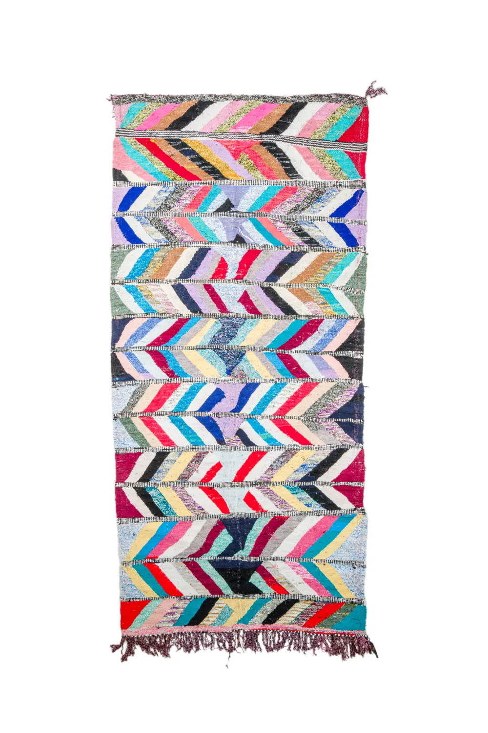 Marokkaanse Berber tapijt Boucherouite 150 x 320 cm