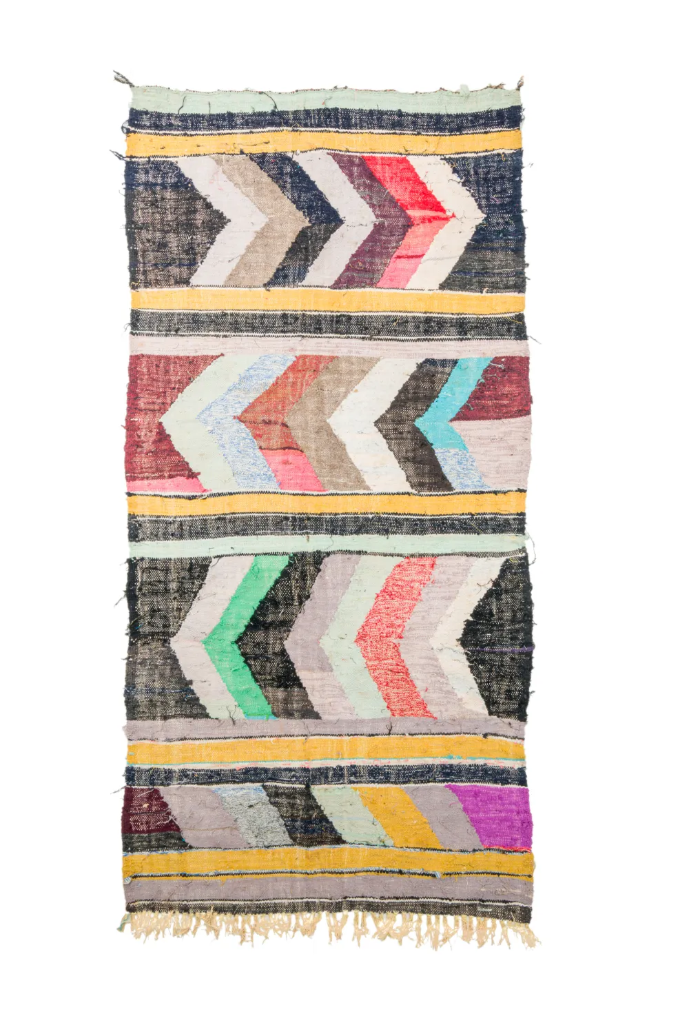 Marokkaanse Berber tapijt Boucherouite 130 x 260 cm