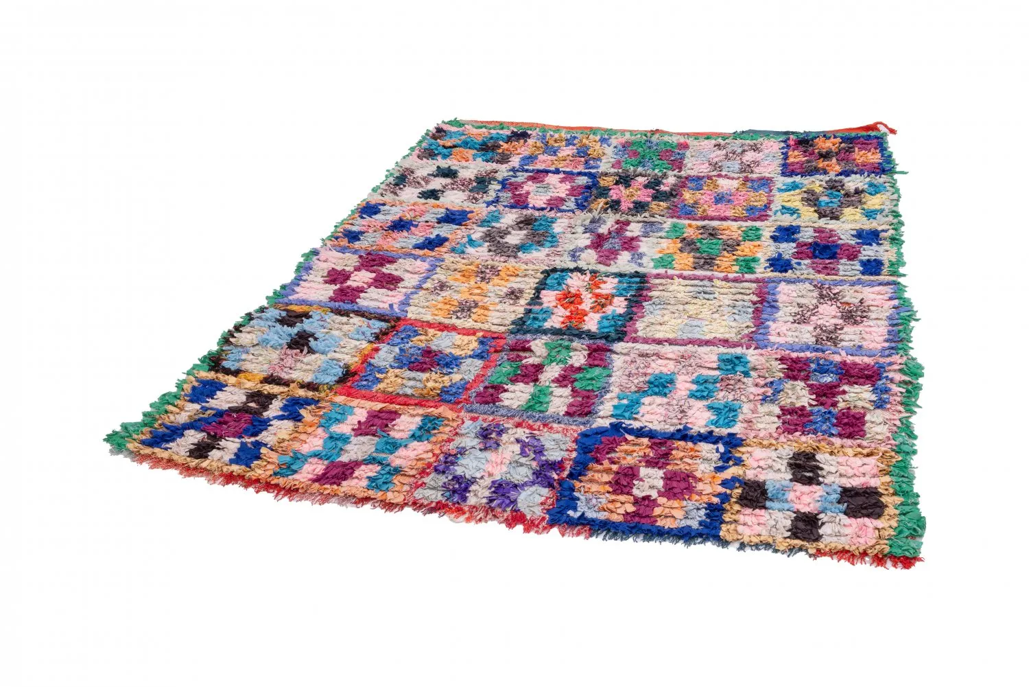 Marokkaanse Berber tapijt Boucherouite 195 x 150 cm
