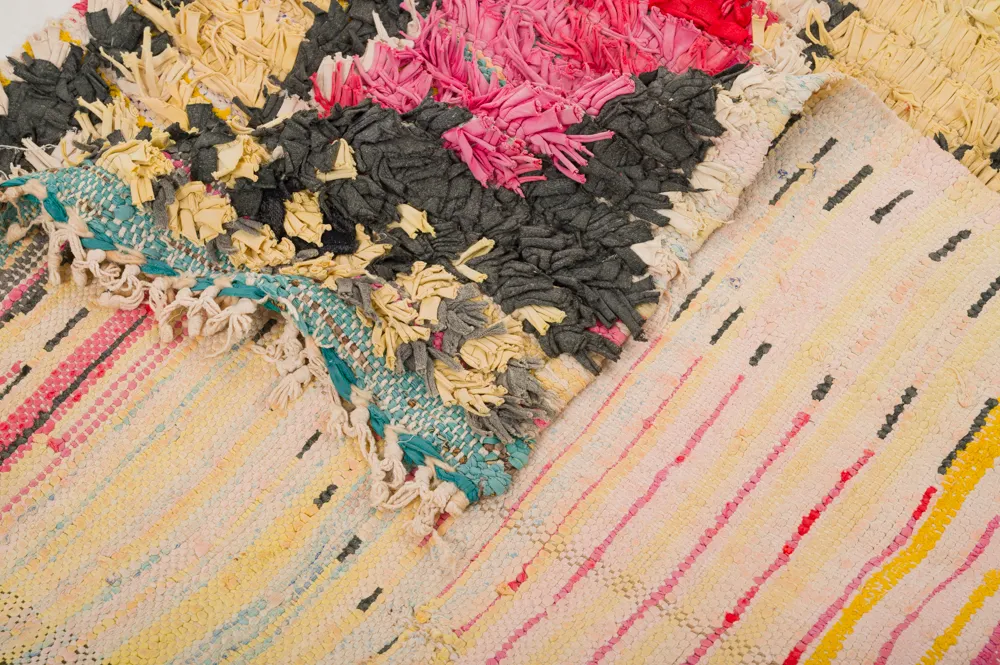 Marokkaanse Berber tapijt Boucherouite 390 x 150 cm