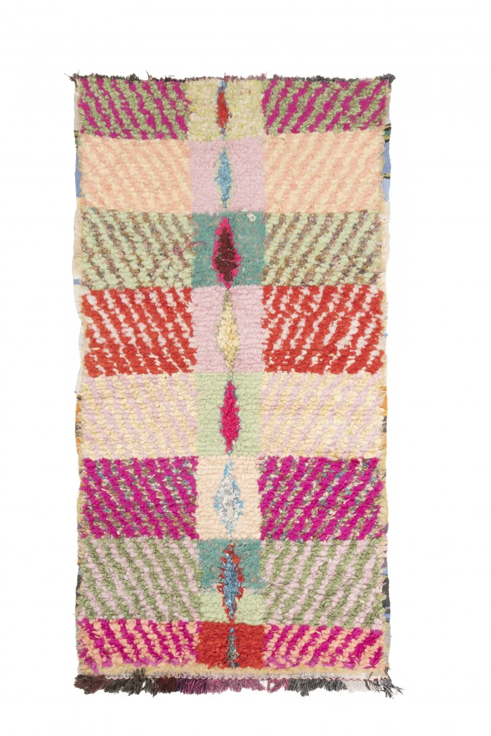 Marokkaanse Berber tapijt Boucherouite 205 x 100 cm