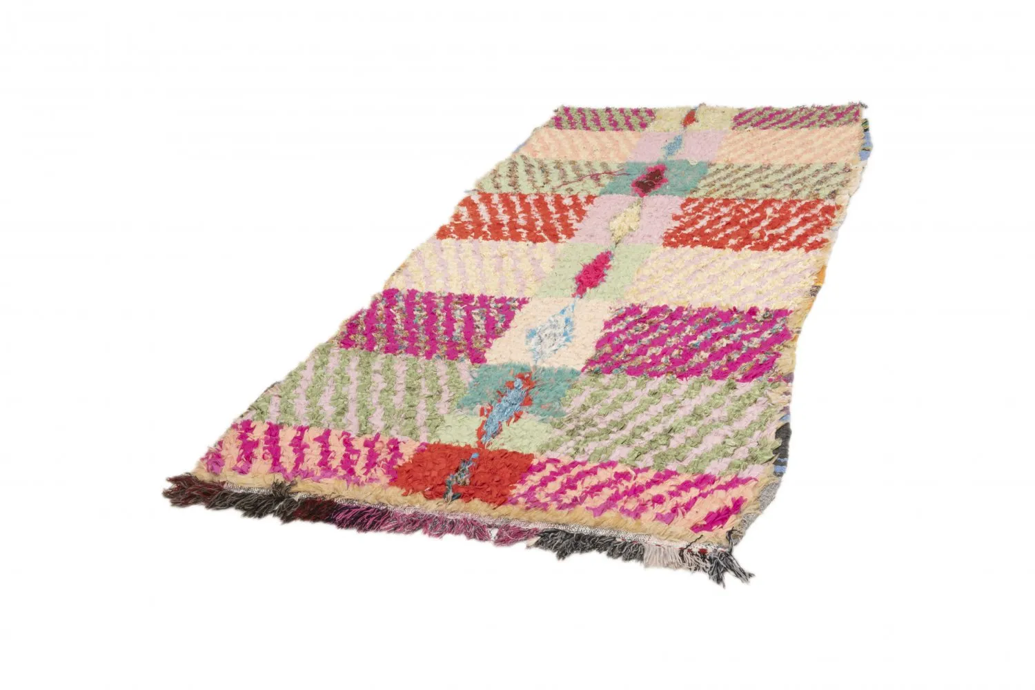 Marokkaanse Berber tapijt Boucherouite 205 x 100 cm