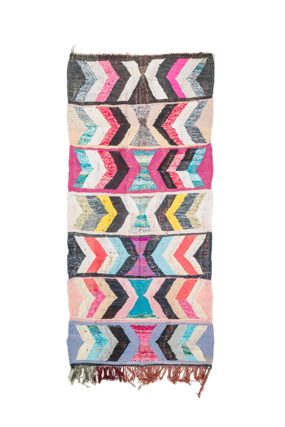 Marokkaanse Berber tapijt Boucherouite 130 x 290 cm