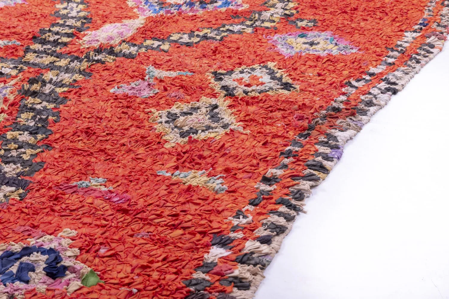 Marokkaanse Berber tapijt Boucherouite 250 x 130 cm