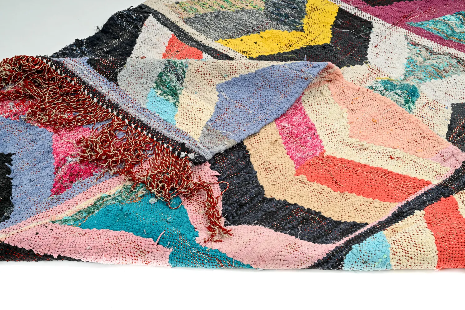 Marokkaanse Berber tapijt Boucherouite 130 x 290 cm