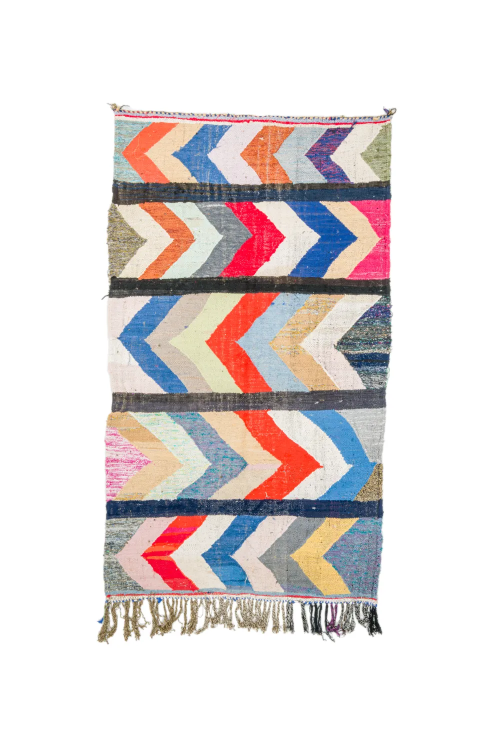 Marokkaanse Berber tapijt Boucherouite 135 x 250 cm