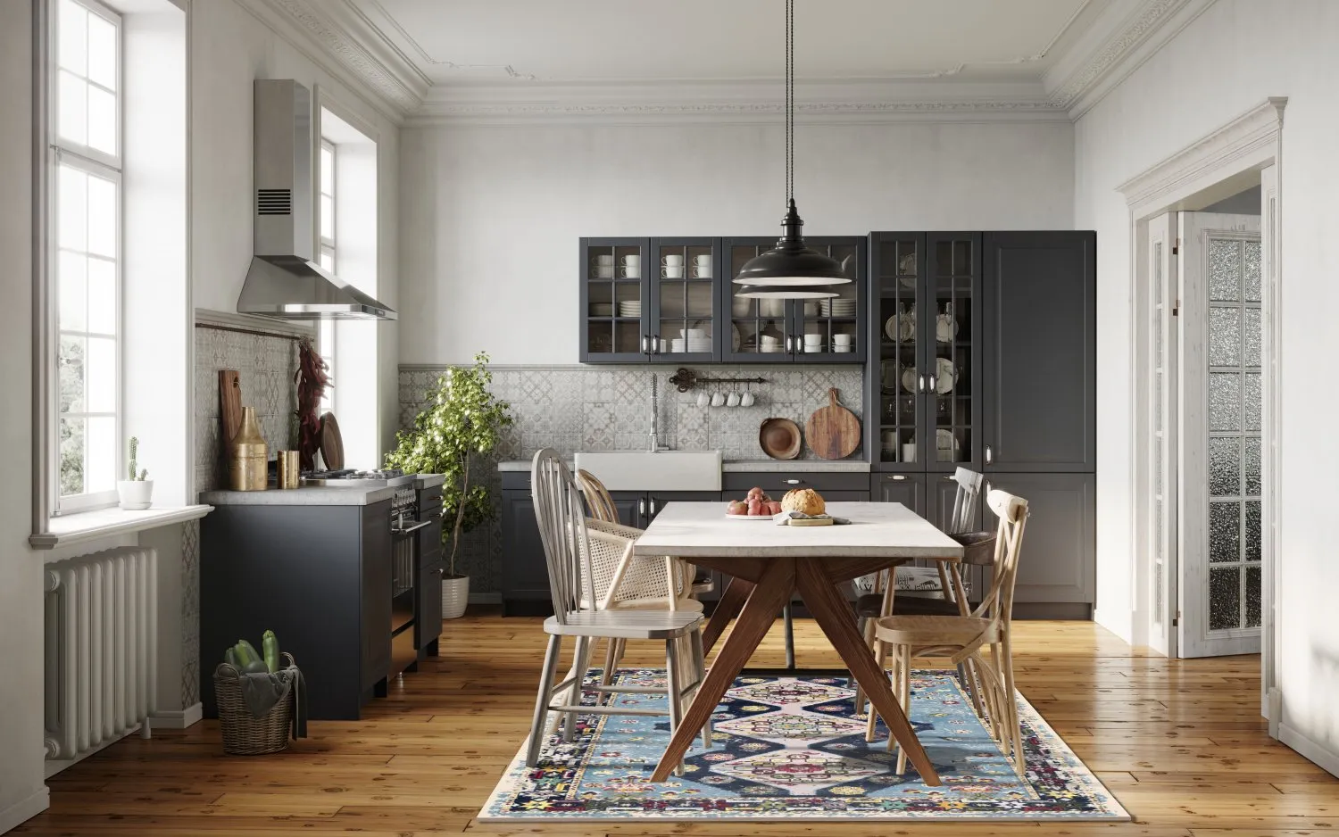 Wilton - Mazzarino (blauw/multi)