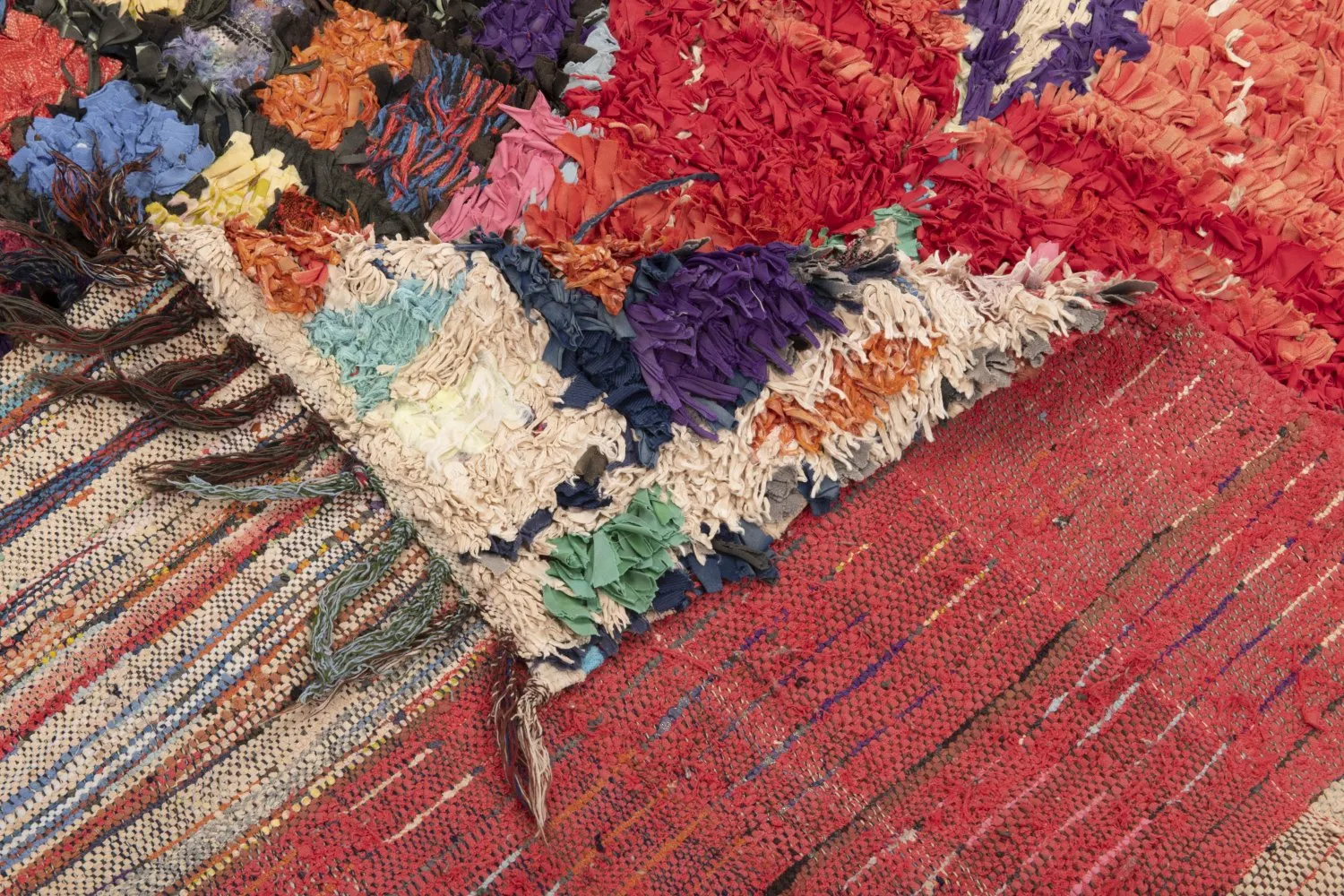 Marokkaanse Berber tapijt Boucherouite 195 x 125 cm