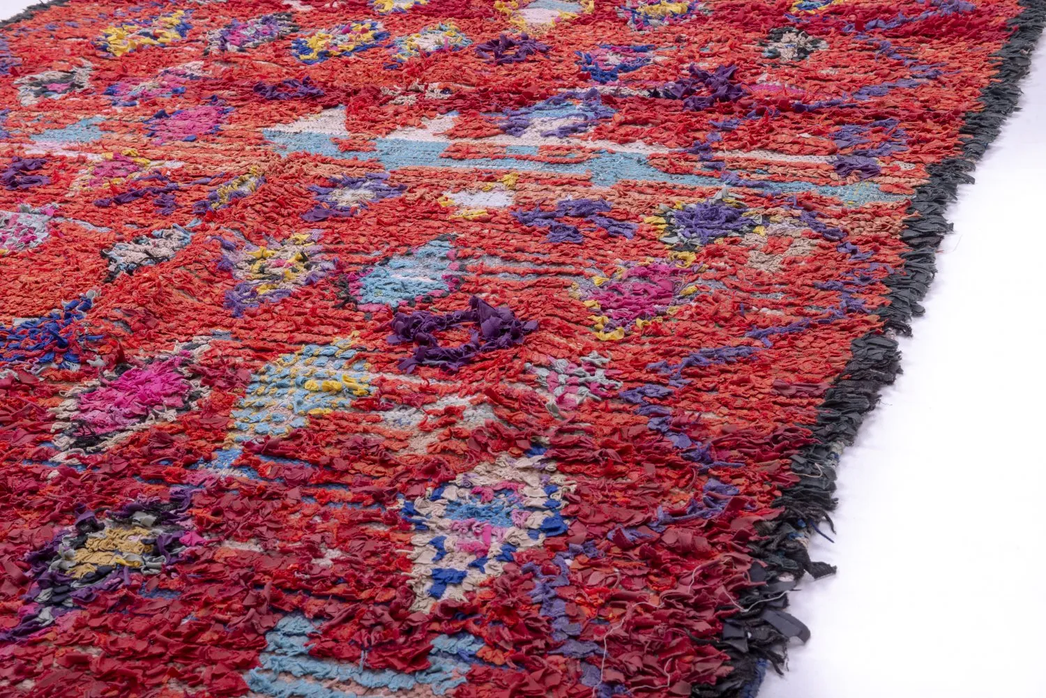 Marokkaanse Berber tapijt Boucherouite 215 x 155 cm