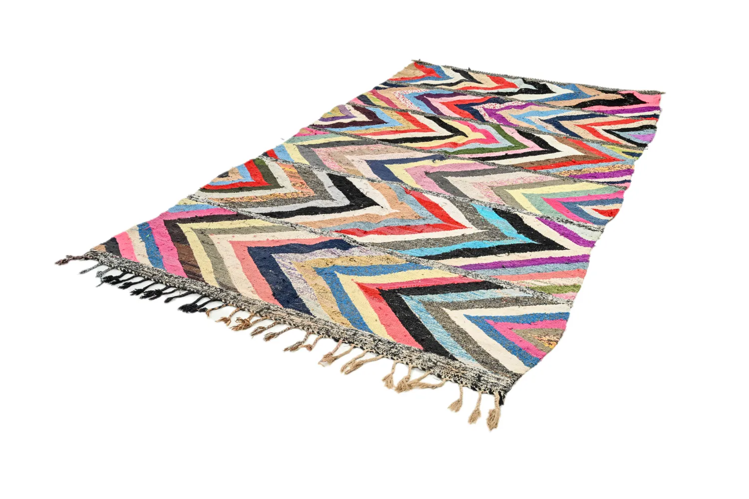 Marokkaanse Berber tapijt Boucherouite 165 x 270 cm