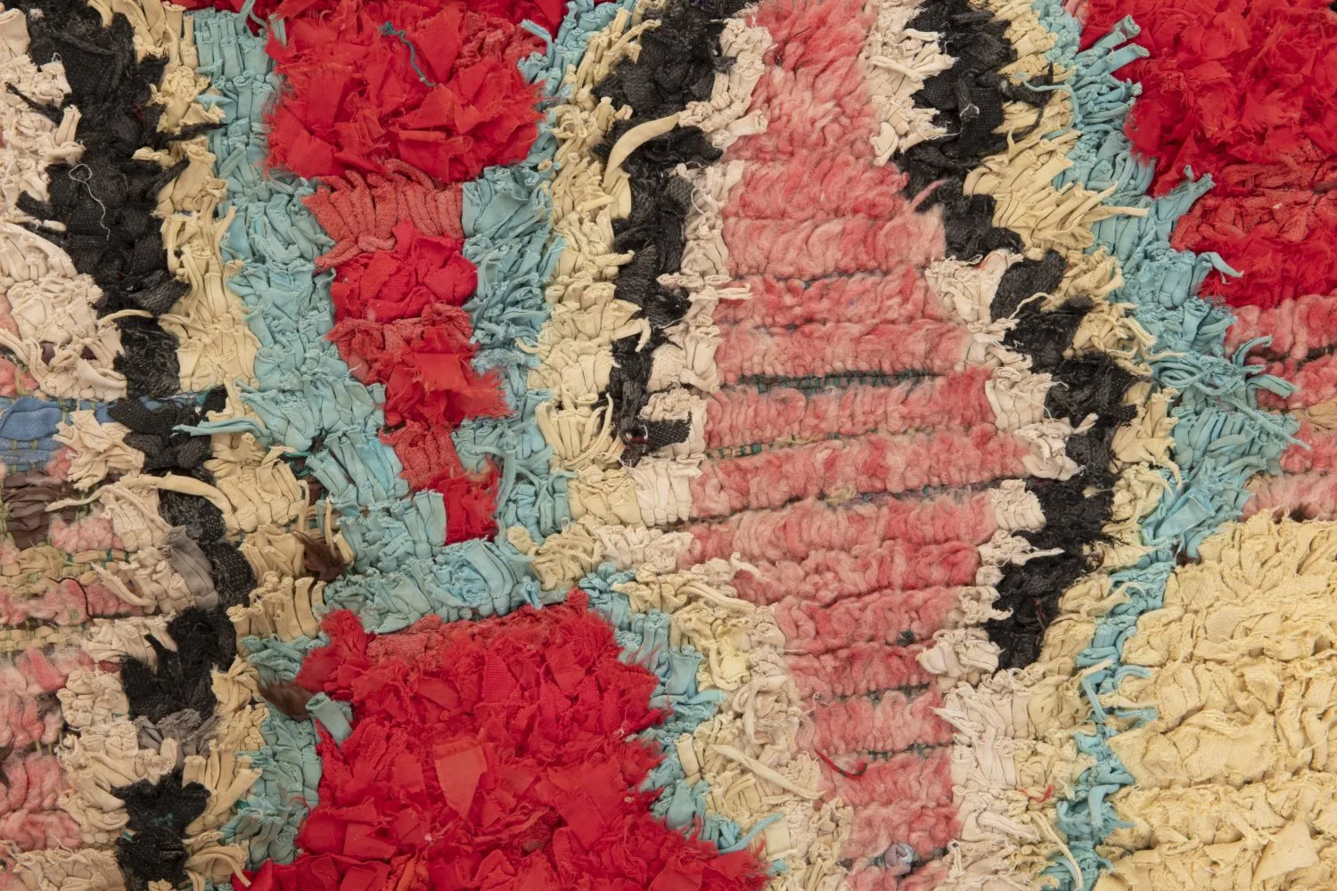 Marokkaanse Berber tapijt Boucherouite 235 x 160 cm