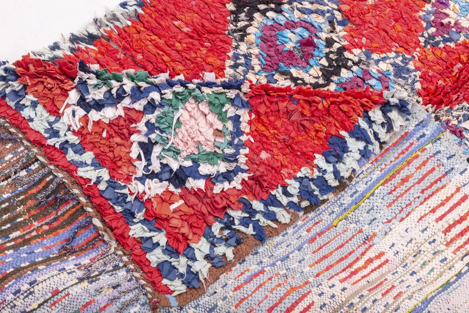 Marokkaanse Berber tapijt Boucherouite 295 x 110 cm