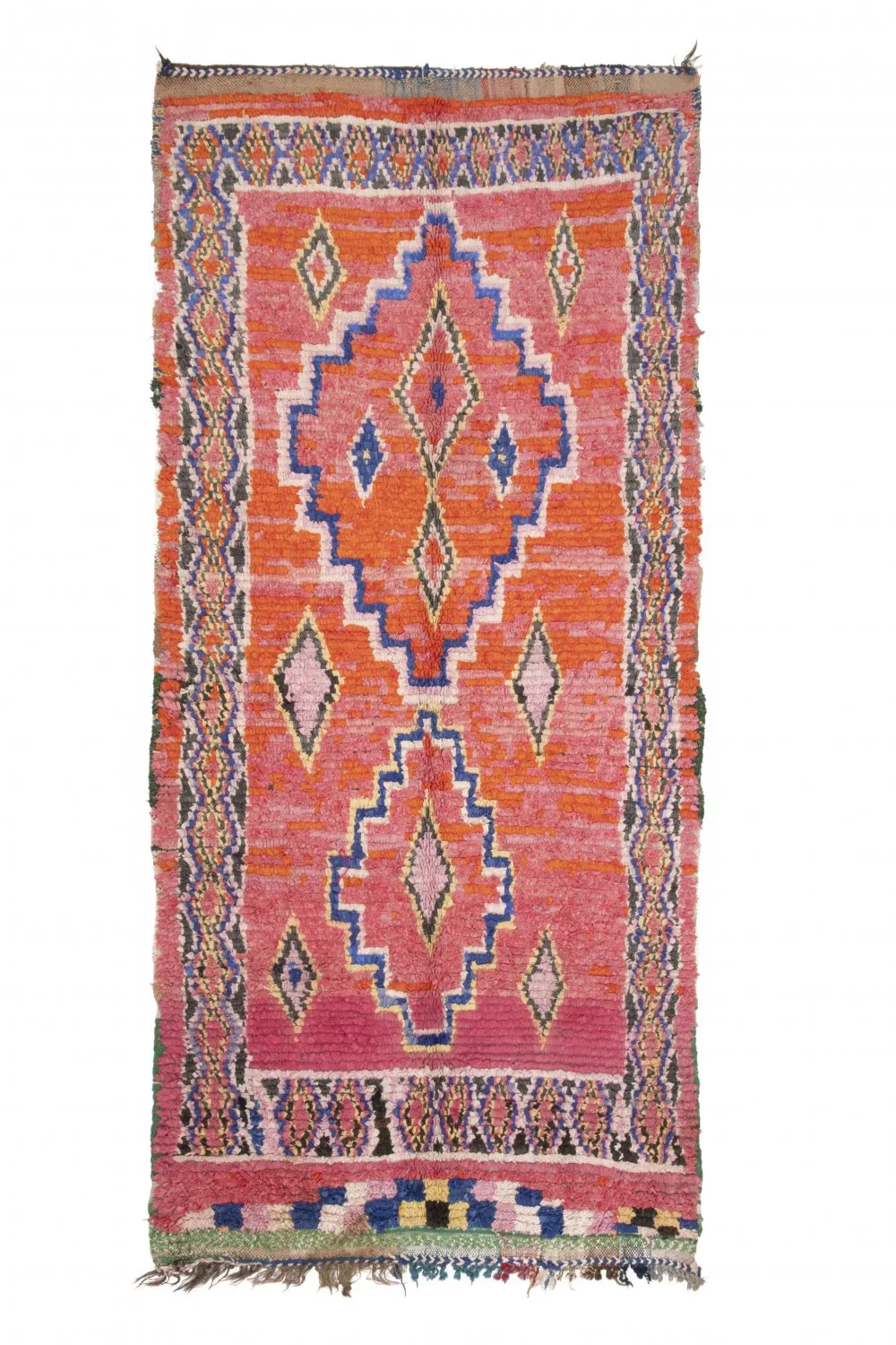 Marokkaanse Berber tapijt Boucherouite 275 x 130 cm