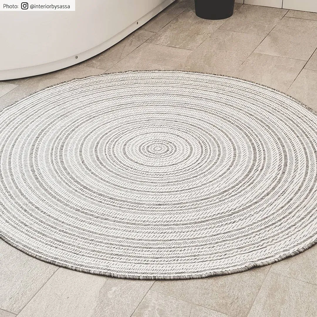 Rond vloerkleed - Brussels Weave (grijs)