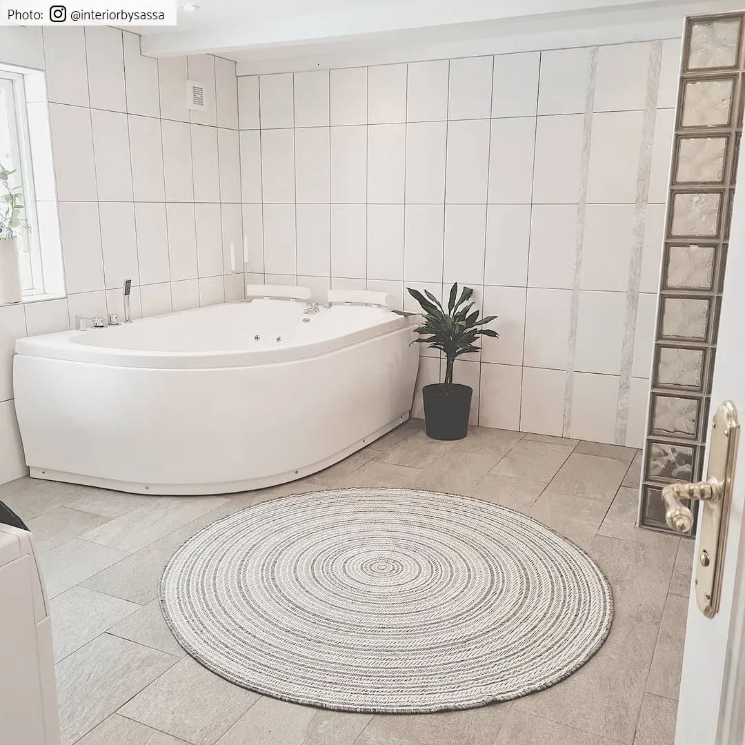 Rond vloerkleed - Brussels Weave (grijs)