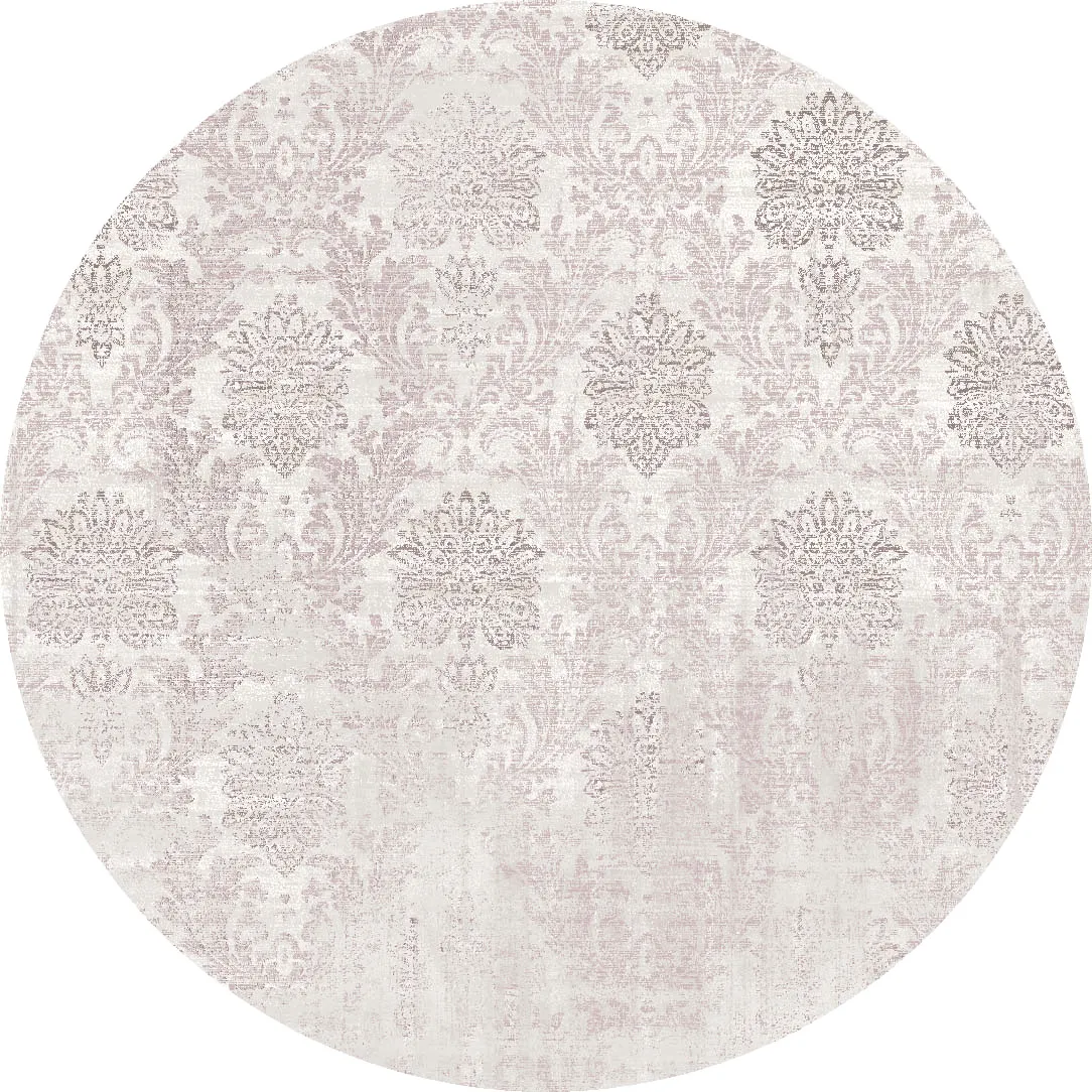 Rond vloerkleed - Abyar (roze)