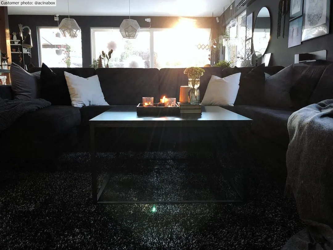 Hoogpolig vloerkleed - Cosy (antraciet)