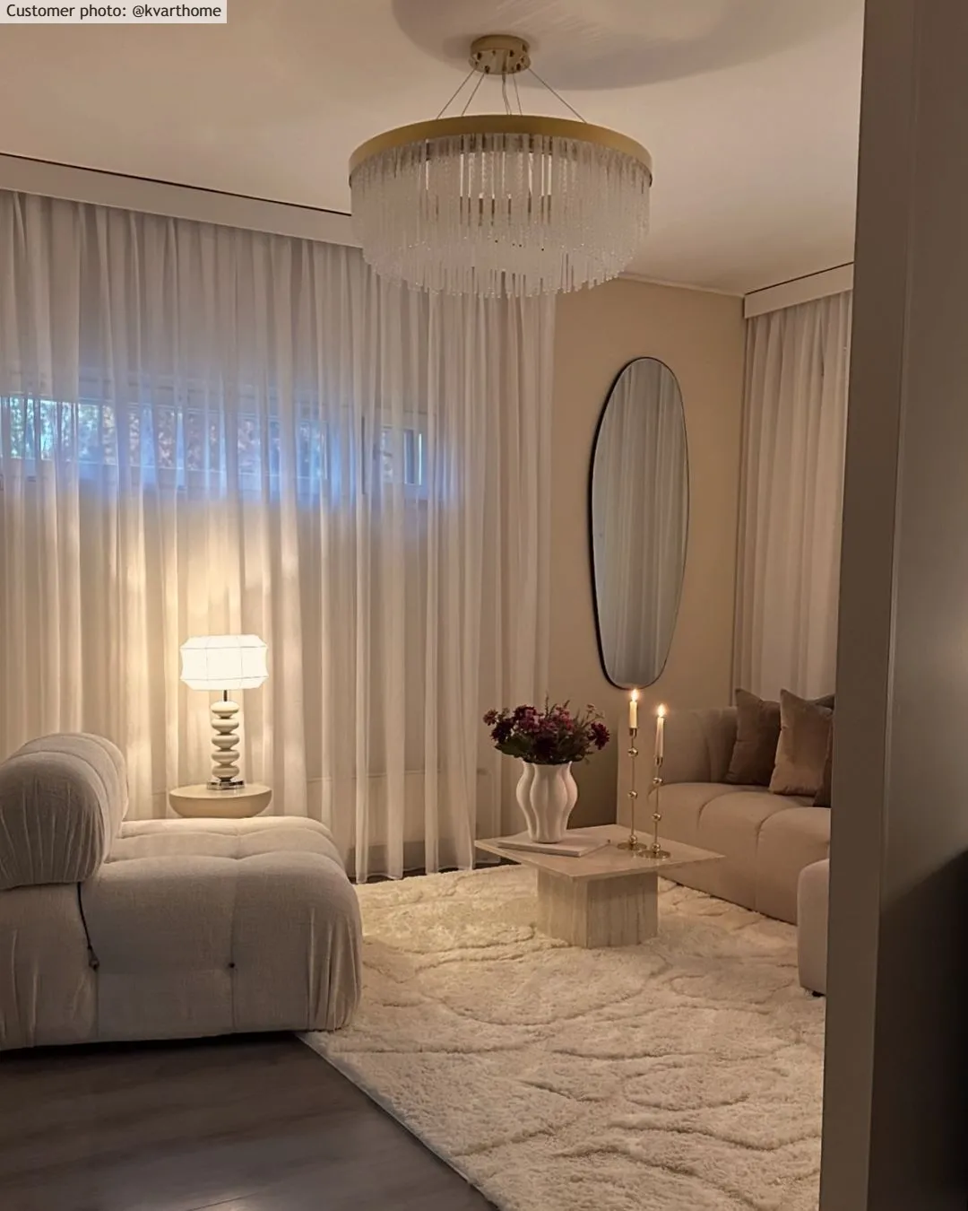 Hoogpolig vloerkleed - Ada (offwhite)