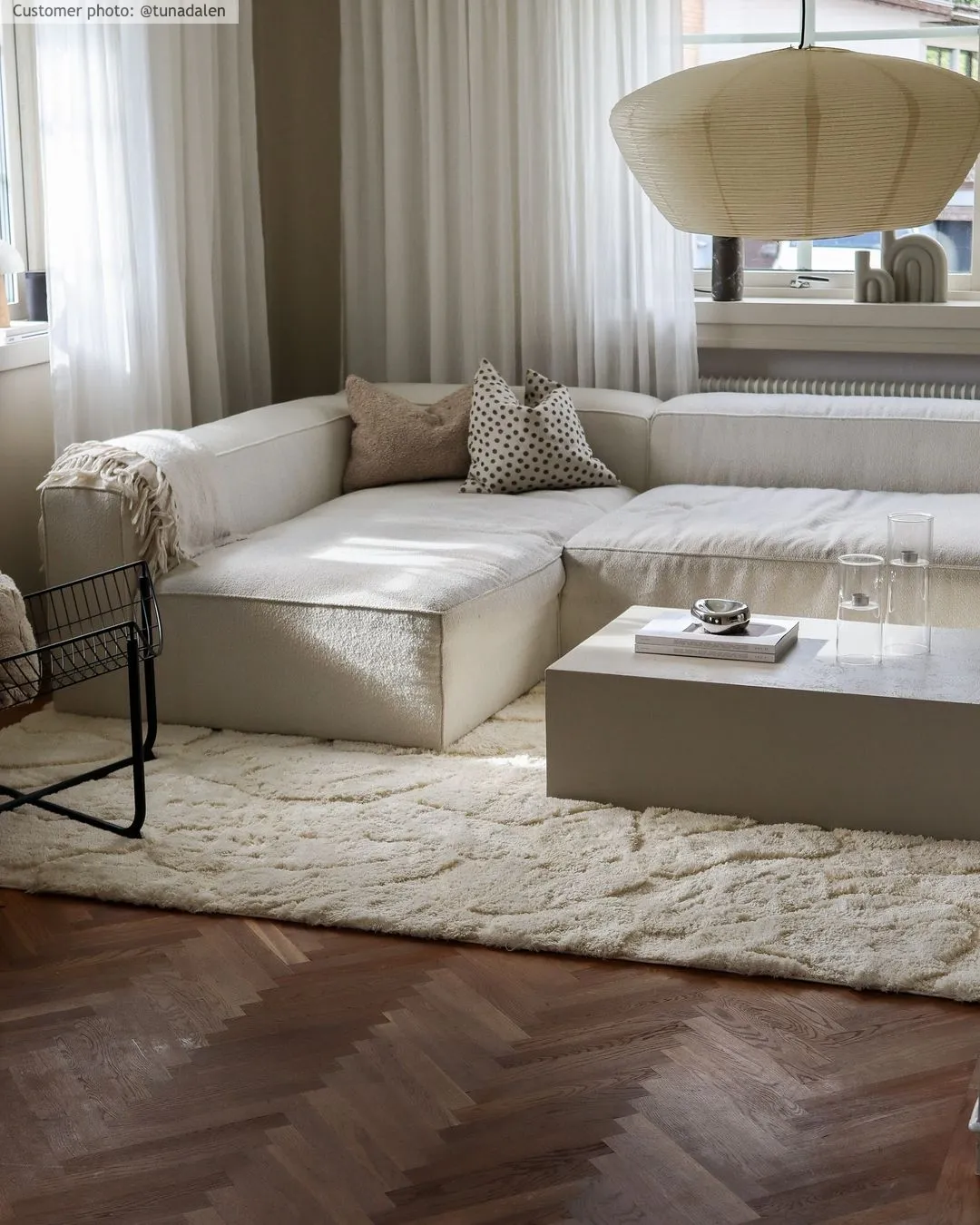 Hoogpolig vloerkleed - Ada (offwhite)