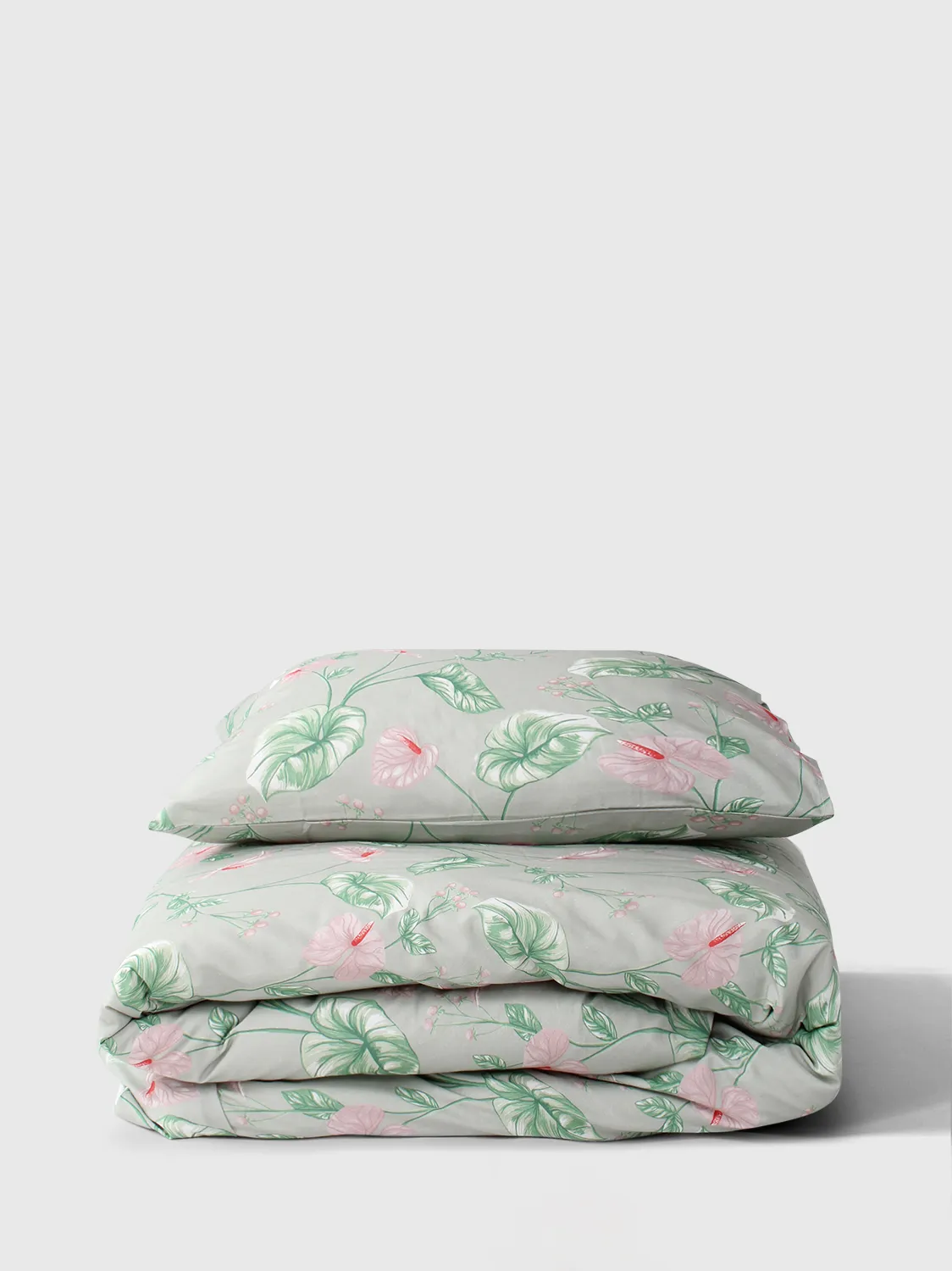 Dekbedovertrek set - Adella (groen/paars)