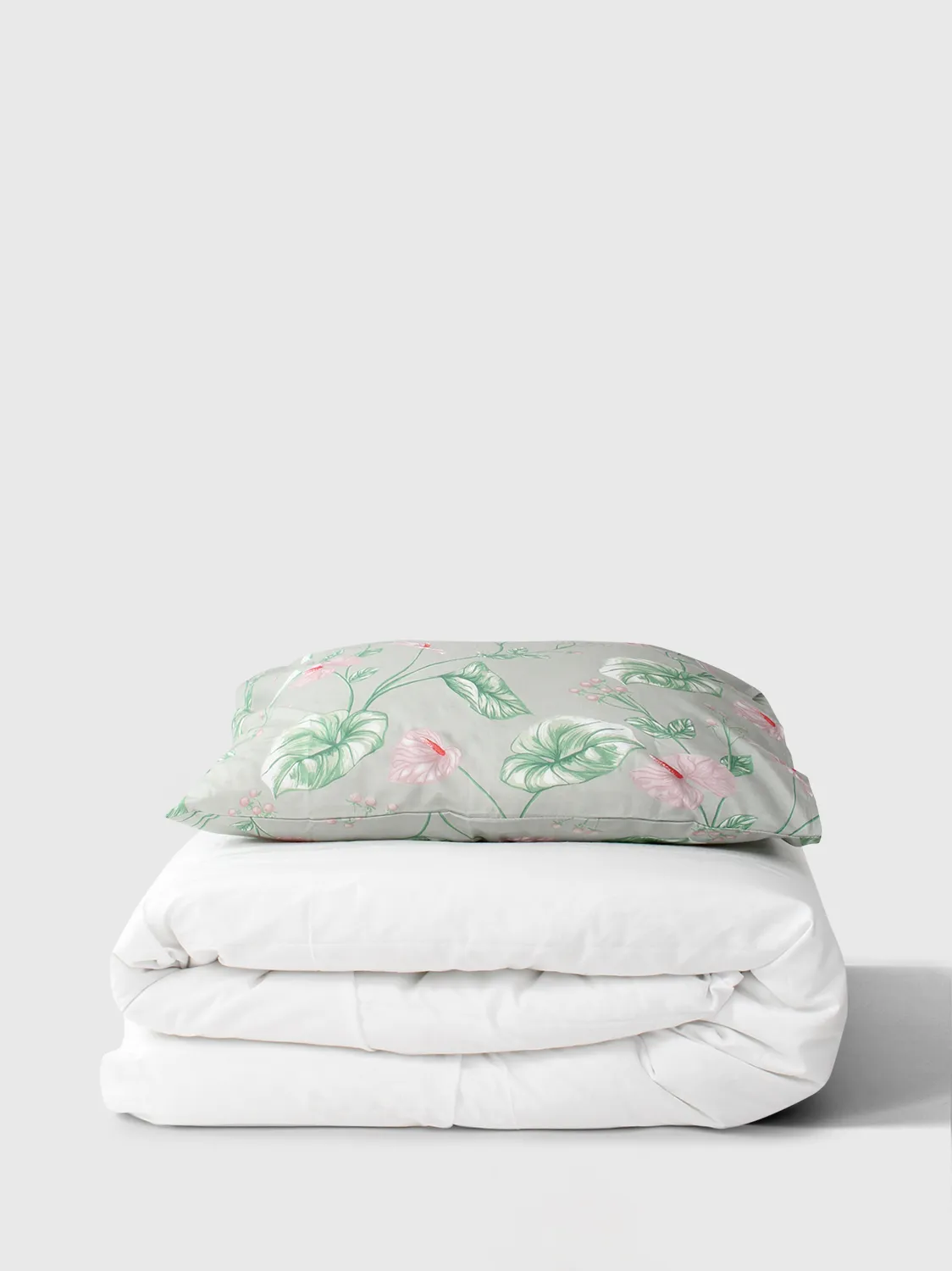 Dekbedovertrek set - Adella (groen/paars)