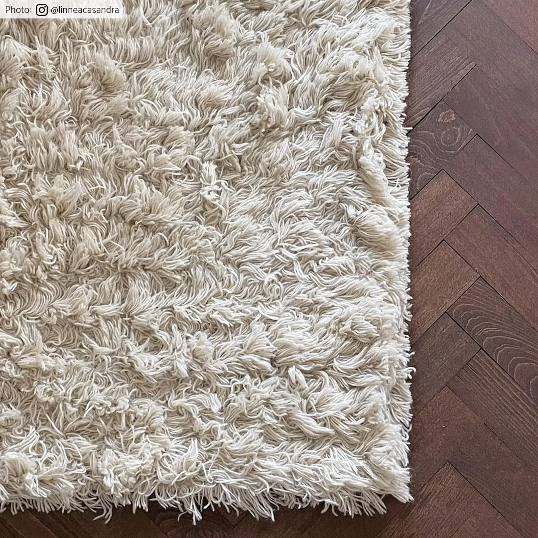 Wollen-vloerkleed - Aliste Wool Shaggy (alabaster gleam)