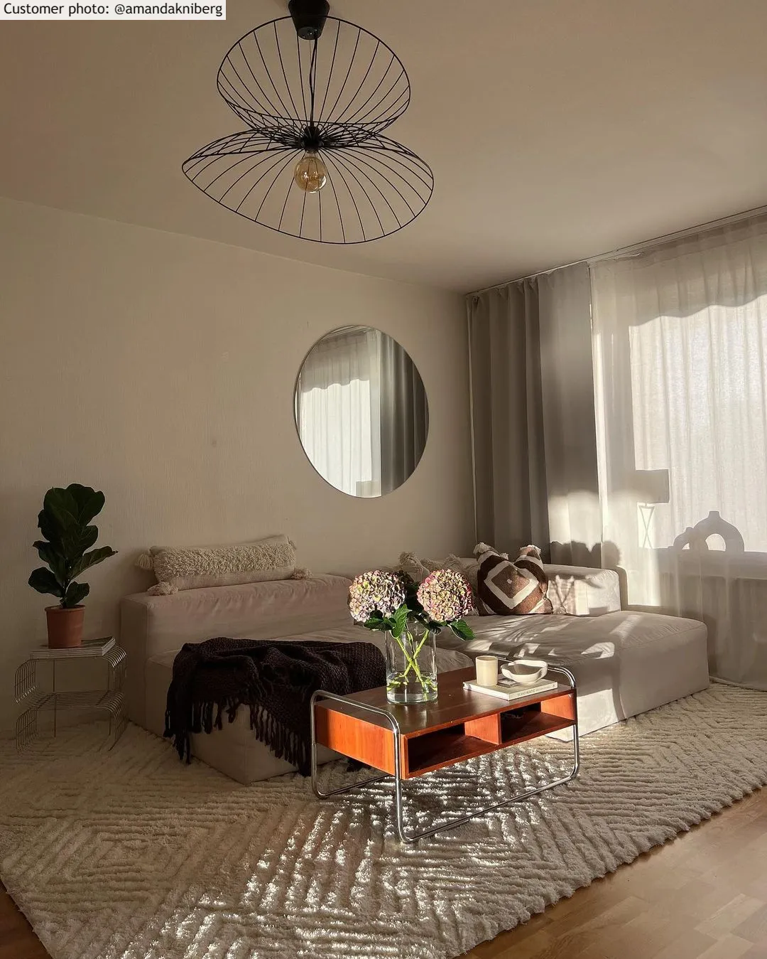 Hoogpolig vloerkleed - Monti (offwhite)